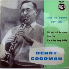 Discos de vinilo: BENNY GOODMAN. BEI MIR BIST DU SCHÖN 1 & 2/ OPUS 3/4/ I’M A DING DONG DADDY. RCA, FRANCE. Lote 35381942