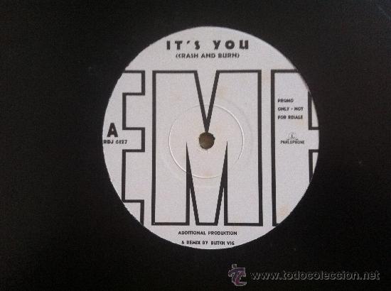 Discos de vinilo: 12&rdquo; MAXI - ITS YOU - CRASH AND BURN - Foto 1