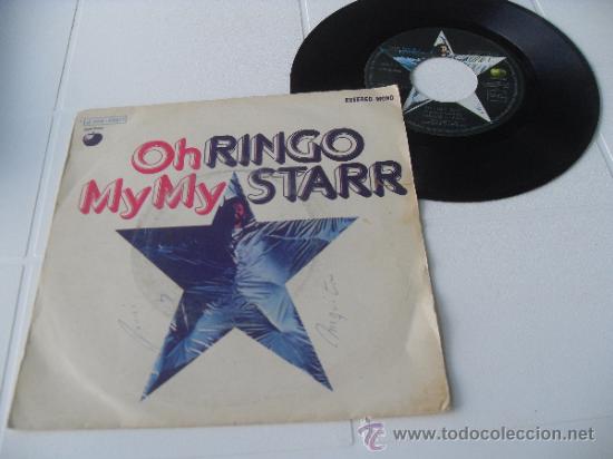 Discos de vinilo: RINGO STARR SINGLE Oh My My  1974 - Foto 1