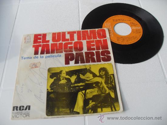 Discos de vinilo: EL ULTIMO TANGO EN PARIS SINGLE DISCO VINILO Edit. spain 1973 - Foto 1