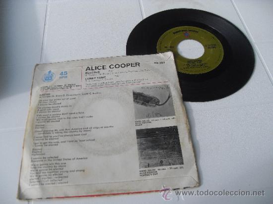 Discos de vinilo: ALICE COOPER SINGLE Elected 1972 - Foto 2