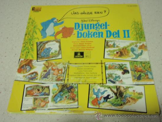 Discos de vinilo: EL LIBRO DE LA SELVA EN SUECO     1971 -SWEDEN    LP33   ODEON - Foto 2