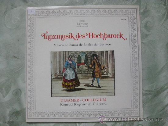 Discos de vinilo: MUSICA DE DANZA DE FINALES DEL BARROCO - JOSEF ULSAMER