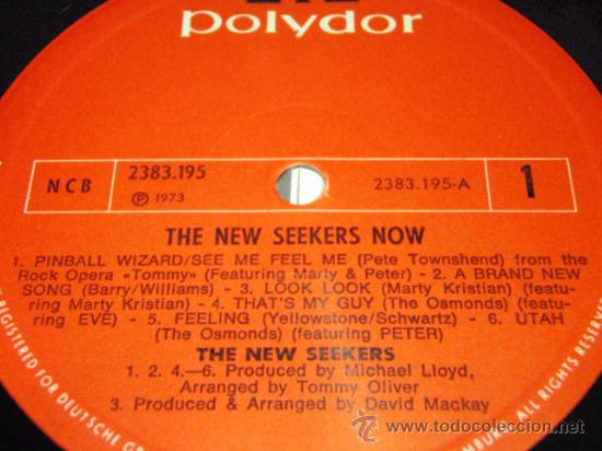 Discos de vinilo: The New Seekers &lrm;&ndash; Now, Scandinavia 1973 Polydor - Foto 5