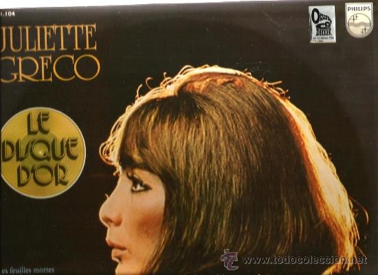 Discos de vinilo: LP JULIETTE GRECO - LE DISQUE D&acute;OR - Foto 1