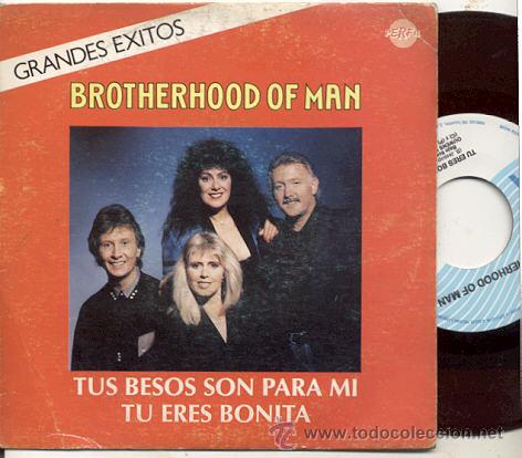 Disques de vinyle: single 45 rpm PROMO /BROTHERHOOD OF MAN /TUS BESOS SON PARA ...