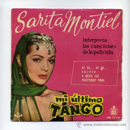 Discos de vinilo: SARA MONTIEL. MI &Uacute;LTIMO TANGO. SINGLE. - Foto 1