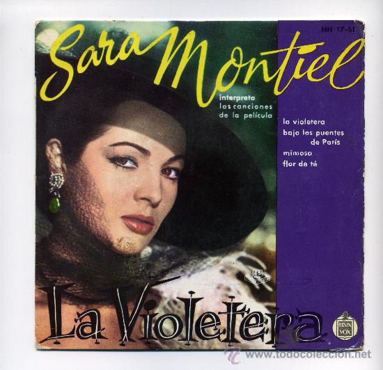 Discos de vinilo: SARA MONTIEL. LA VIOLETERA. SINGLE. - Foto 1