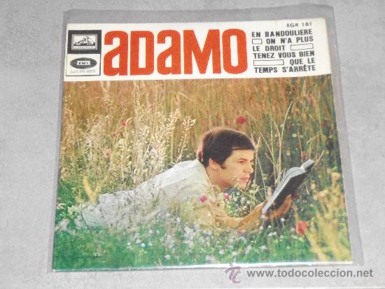 Discos de vinilo: ADAMO - EN BANDOULIERE  - EP - Foto 1