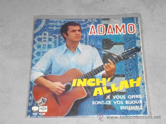 Discos de vinilo: ADAMO - INCH ALLAH - EP - SPAIN - L - - Foto 1
