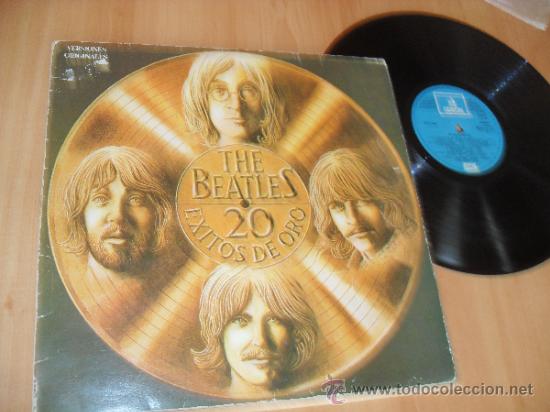 Discos de vinilo: THE BEATLES LP 20 exitos de Oro Made. Spain 1979 - Foto 1