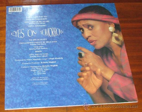 Discos de vinilo: LP Vinilo EYES ON TOMORROW (Miriam Makeba) - Foto 3