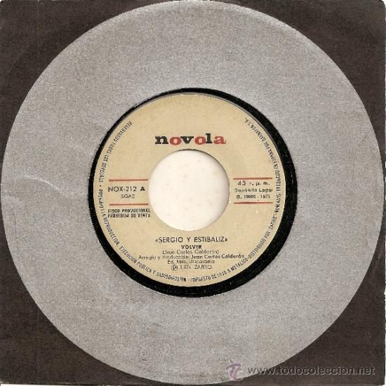 Discos de vinilo: SINGLE - SERGIO Y ESTIBALIZ (1974) - Foto 1