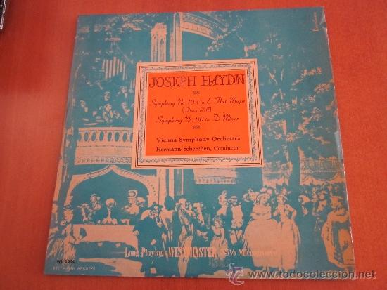 Dischi in vinile: JOSEPH HAYDN LP SYMPHONY N&ordm; 103 N&ordm; 80 WESTMINSTER WL 5050 ORIGINAL USA