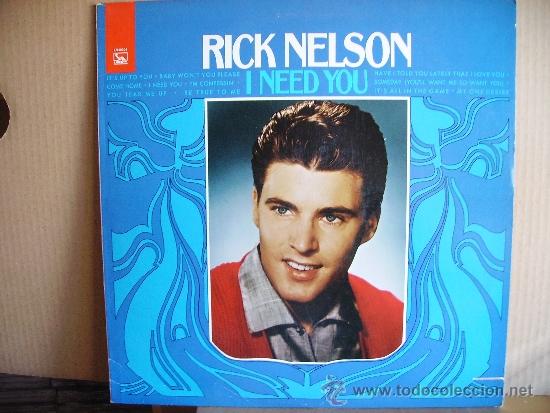 Discos de vinilo: RICKY NELSON ---- I NEED YOU - Foto 1