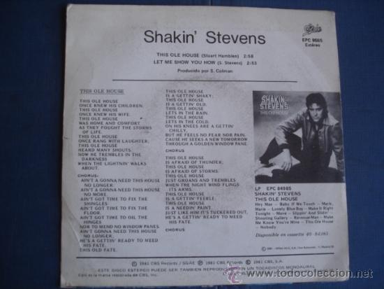 Discos de vinilo: SHAKIN&acute;STEVENS  THIS OLE HOUSE - Foto 2