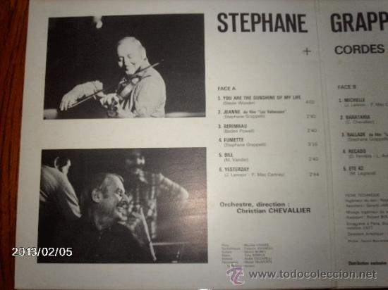 Discos de vinilo: stephane grappelli + cordes - Foto 2