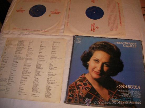 Discos de vinilo: MARUXA - MONSERRAT CABALLE - Foto 1
