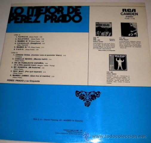 Discos de vinilo: Lo mejor de Perez Prado - Foto 2