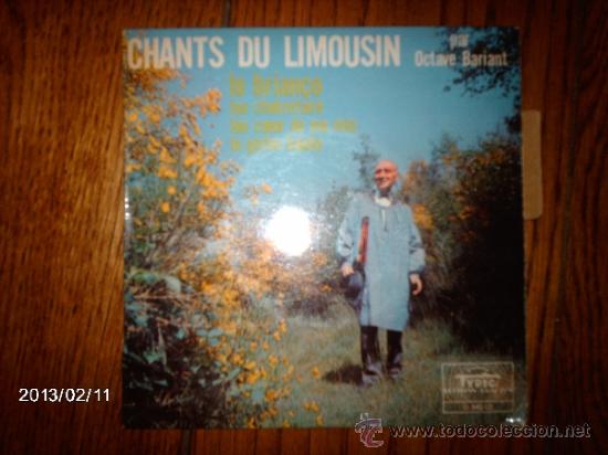 Discos de vinilo: octave bariant  -  chants du limousin - Foto 1