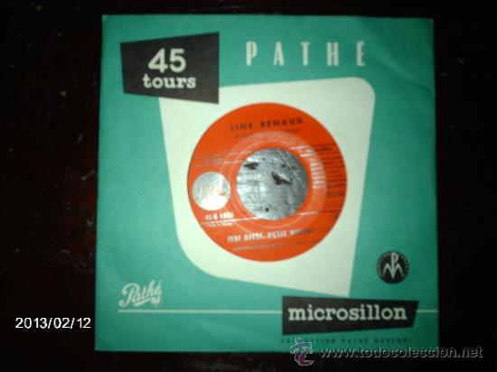 Discos de vinilo: line renaud  -  santo domingo  +  itsi bitsi, petit bikini - Foto 1