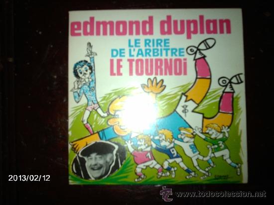 Dischi in vinile: edmond duplan - chante le rugby - le tournoi + le rire de l&acute;arbitre