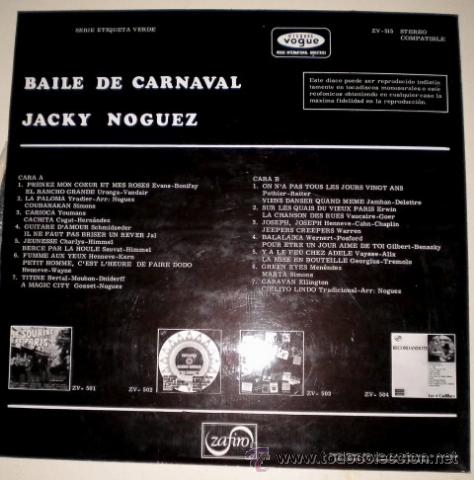 Discos de vinilo: Bal Du Carnaval - Jacky Noguez - Foto 2