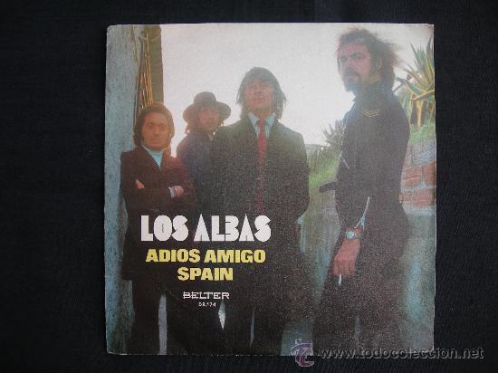Discos de vinilo: LOS ALBAS // ADIOS AMIGO - SPAIN - Foto 1