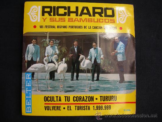 Discos de vinilo: RICHARD Y SUS BAMBUCOS // ACULTA TU CORAZON + 3 - Foto 1