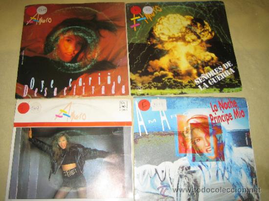 Discos de vinilo: AMARO - LOTE DE CUATRO SINGLES - Foto 1