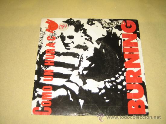 Discos de vinilo: BURNING - COMO UN HURACAN  - EN DIRECTO - Foto 1