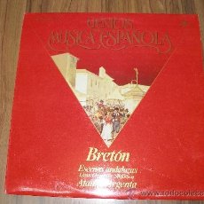 Discos de vinilo: GENIOS DE LA MUSUCA ESPAÑOLA - BRETON - ESCENAS ANDALUZAS - ATAULFO ARGENTA. Lote 35878069