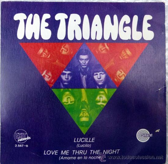 Discos de vinilo: Triangle. Lucille/ Love me thru the night. Exit, Esp. 1970 single - Foto 1