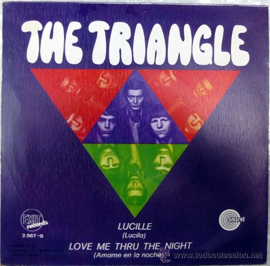 Discos de vinilo: Triangle. Lucille/ Love me thru the night. Exit, Esp. 1970 single - Foto 2