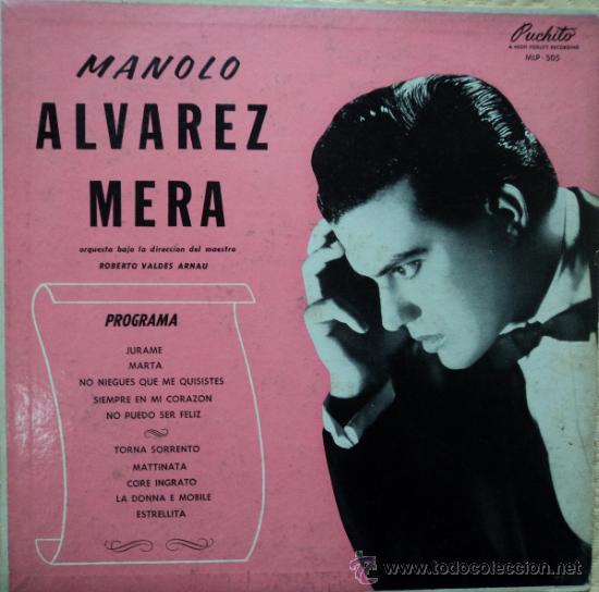 Dischi in vinile: Manolo Alvarez Mera - J&uacute;rame - 1.&ordf; Edici&oacute;n de Cuba