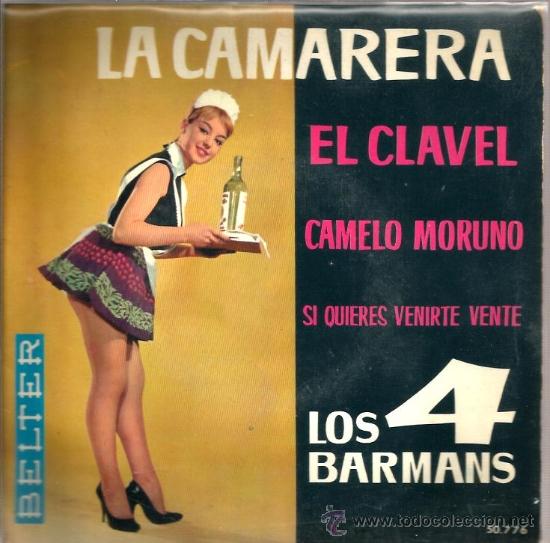 Discos de vinilo: EP LOS 4 BARMANS : LA CAMARERA - Foto 1