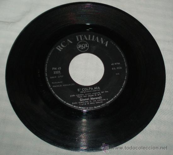 Discos de vinilo: disco de vinilo Gianni Morandi si fa sera e,colpa mia - Foto 1