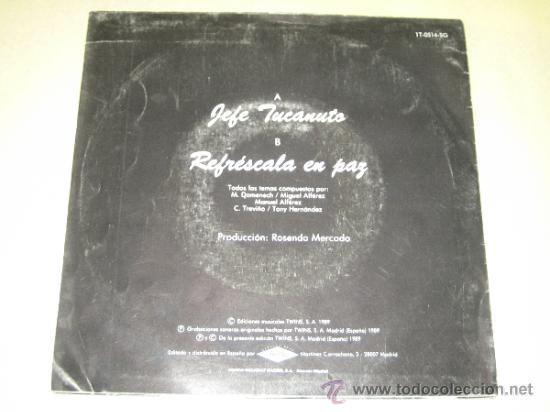 Discos de vinilo: DECIBELIOS - JEFE TUCANUTO - 1989 - Foto 2