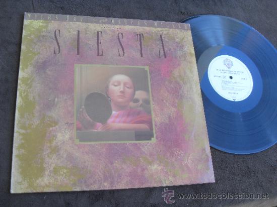Discos de vinilo: MILES DAVIS LP Siesta MADE IN GERMANY. 1987 - Foto 1