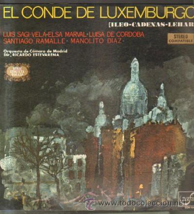 Discos de vinil: EL CONDE DE LUXEMBURGO. LP-CLASICA-295