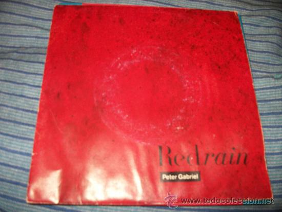 Discos de vinilo: EP 45 - PETER GABRIEL  - RED RAIN / GA-GA - Foto 1