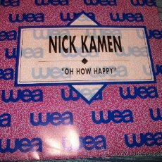 Discos de vinilo: PROMO EP 45 - NICK KAMEN - OH HOW HAPPY. Lote 36034948