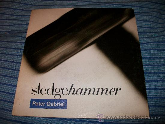 Discos de vinilo: EP 45 - PETER GABRIEL  - SLEDGEHAMMER / DONT BREAK THIS RYTHM - Foto 1