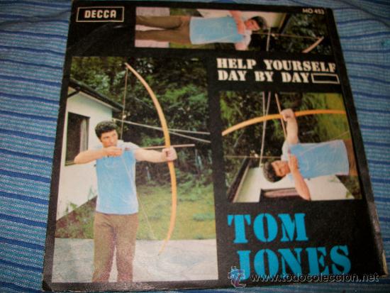 Discos de vinilo: EP 45 - TOM JONES - HELP YOURSELF / DAY BY DAY - Foto 1