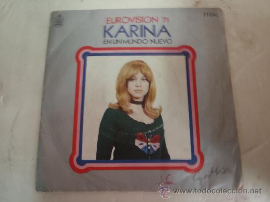 Discos de vinilo: SINGLE KARINA EUROVISION 71. - Foto 1