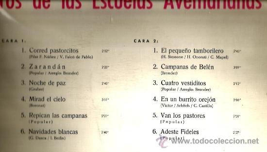 Discos de vinilo: LP NAVIDAD CON EL CORO DE LAS ESCUELAS AVEMARIANAS - Foto 2