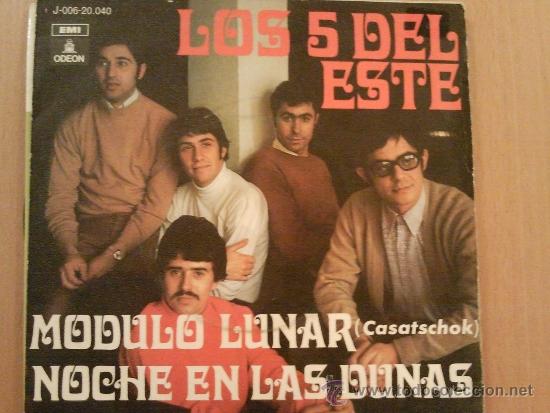 Discos de vinilo: LOS 5 DEL ESTE MODULO LUNAR SINGLE 1969 - Foto 1