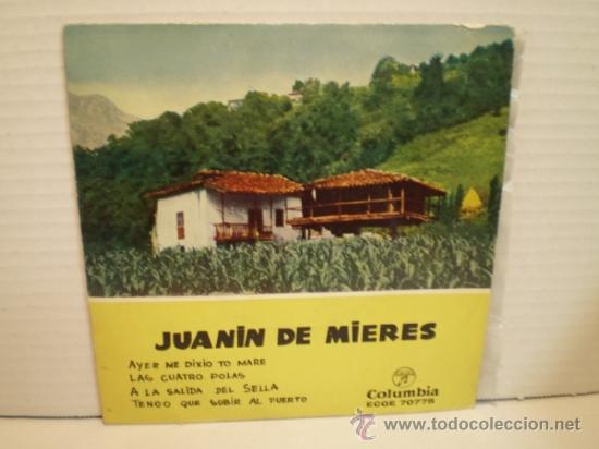 Discos de vinilo: SINGLE DE JUANIN DE MIERES - ASTURIAS - Foto 1