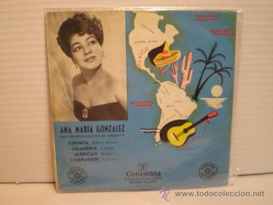 Discos de vinilo: SINGLE DE ANA MARIA GONZALEZ A&Ntilde;OS 60 - Foto 1