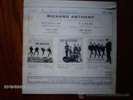 Discos de vinilo: richard anthony  - rose (parmi les roses)  +3 - Foto 2